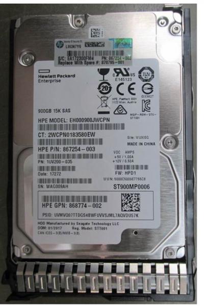 HP Enterprise OEM HPE 900GB SAS 15K SFF SC DS HDD