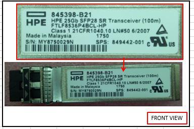 Depot International Remanufactured HPE 25Gb SFP28 SR 100m Transceiver