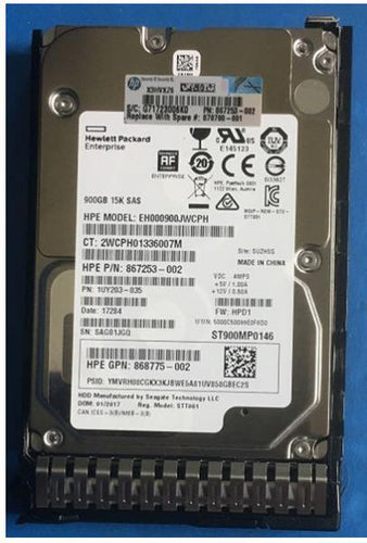 Depot International Remanufactured HPE 900GB SAS 12G Enterprise 15K SFF (2.5in) SC 512e Digitally Signed Firmware HDD