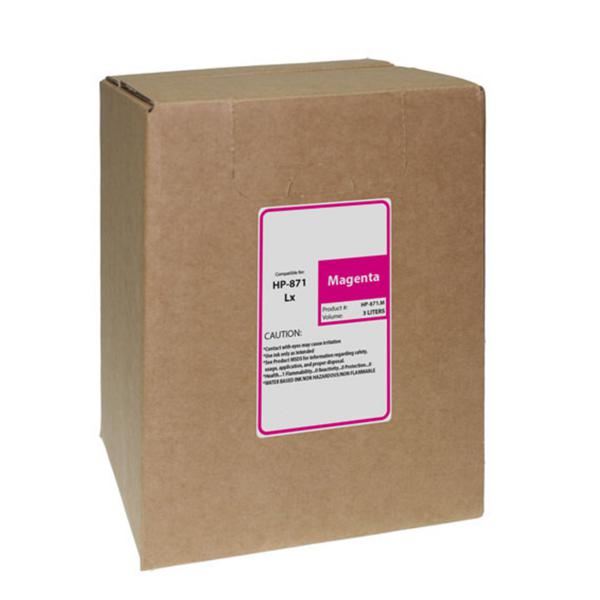 WF Non-OEM New Magenta Wide Format Ink Bag for HP 871 (G0Y80D)