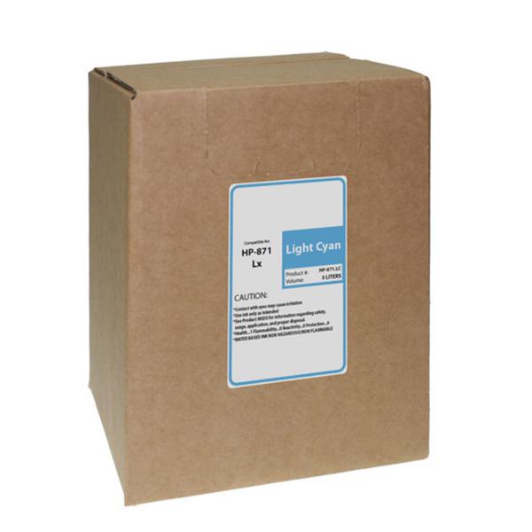 WF Non-OEM New Light Cyan Wide Format Ink Bag for HP 871 (G0Y83D)