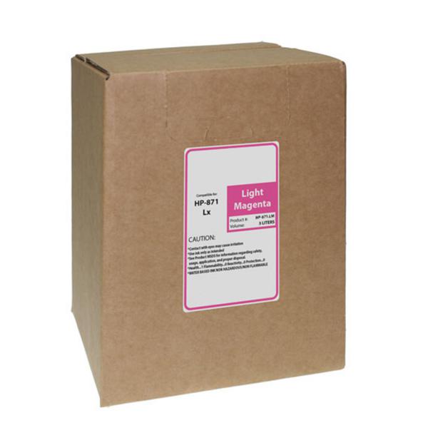 WF Non-OEM New Light Magenta Wide Format Ink Bag for HP 871 (G0Y84D)